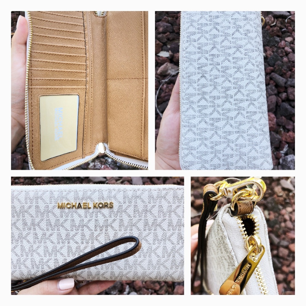 Black Friday Double Zip around JET SET Wallet - Picture 7 of 7
